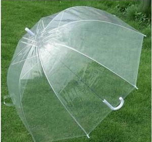 透明雨伞可定制广告图案
